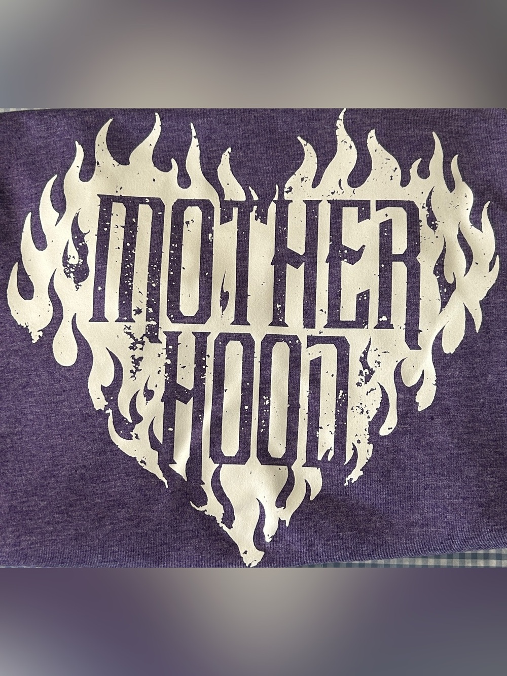 Gildan Softstyle Heather Purple Tee “Motherhood “